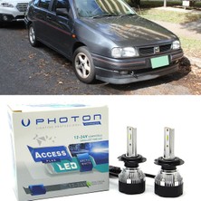 Photon Seat Cordoba LED Xenon Uzun+Kısa Far Ampulü H4 Access Yeni Seri Beyaz 1993-1999