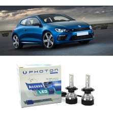Photon Vw Scirocco Mk3 LED Xenon Sis Farı Ampulü Hb4 9006 Access Yeni Seri Beyaz