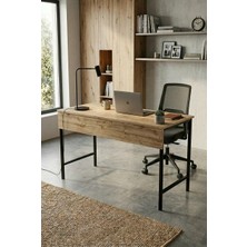 Papi-Co Forge Lite Çalışma Masası 140X60 cm Metal Ayaklı Bilgisayar Masası Modern Ofis ve Genç Odası Masası