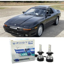 Photon Toyota Supra Uzun+Kısa Far Ampulü H4 Access Yeni Seri Beyaz 1989-1992