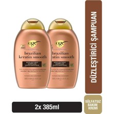 Ogx Brazilian Keratin Smooth Sülfatsız Şampuan 385 ml X2