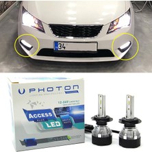 Photon Seat Leon Mk3 LED Xenon Uzun Far Ampulü H7 Access Yeni Seri Beyaz