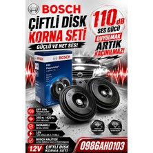Bosch Suzukı S-Cross 2014 Suv Model Uyumlu  Didit Korna Seti Çift Fişli 110DB 350 Hz/ 420 Hz