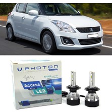 Photon Suzuki Swift LED Xenon Uzun+Kısa Far Ampulü H4 Access Yeni Seri Beyaz 2005-2022