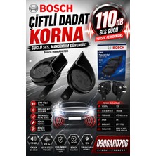 Bosch Peugeot 5008 2016 Mpv Model Uyumlu  Dadat Korna Seti Çift Fişli 110DB 400/500 Hz 12V