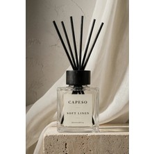 Capeso Soft Linen-Müge Çiçeği 120 ml Çubuklu Oda Kokusu - Kalıcı & Dekoratif Reed Diffuser