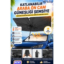 Solveks Seat Ibıza 2021 Uyumlu Ön Cam Güneşlik Şemsiye | Pratik | Uv Koruma | Kılıflı