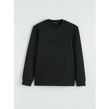 Lc Waikiki Yeni Sezon Bisiklet Yaka Baskılı Erkek Sweatshirt