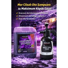 Wühler %95 Cilalı Mor Oto Şampuanı 5 Lt + 🎁 Hediye Köpük Atan Basınçlı Pompa 2 Lt