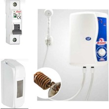 Empressco Bakır Rezistanslı Elektrikli Şofben, Sigorta ve Kutulu Paket, Güçlü ve Güvenilir