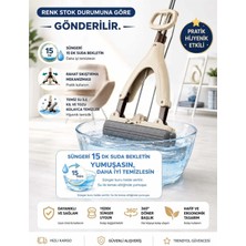 Premini Mikrofiber Mop, Kelebek Sıkma Mekanizmalı, Renkli ve Dayanıklı Temizlik Aracı