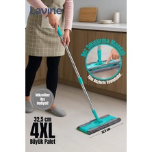 Premini Lavine Yengeç Mop Temizlik Seti Mandallı ve Klipsli, %100 Mikrofiber Bezli