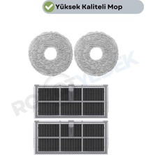 robotyedek Mova E40 Ultra Uyumlu Mop ve Hepa Filtre-4 Parça