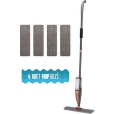 Premini Prandelli Sprey Mop 360° Dönen Su Püskürtmeli Mikrofiber Bez Seti