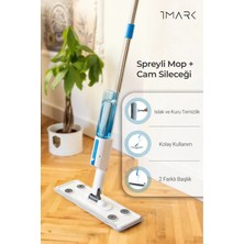 Premini Cam Silecekli Spray Mop Paspas, Pratik ve Temizlemesi Kolay