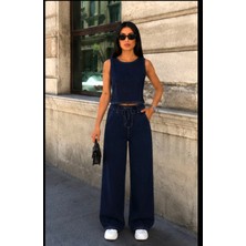Aida Fashion Tensel Kumaş Denüm  Takım