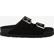   Kadın Terlik G104349 Genuins Hawaıı  Velour Black