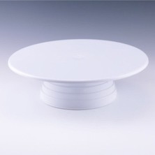 Empressco 32 cm Döner Pasta Sıvama ve Sunum Standı, Şık ve Kullanışlı Beyaz Tasarım