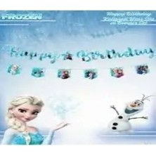 Partyy Bag Elsa Temalı Iyi Ki Doğdun Yazılı Kaligrafi Banner Set