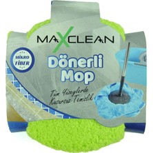 Premini Yeşil Dönerli Mop Yedek Başlık 35X35, Temizlik Için Uygun Paspas Ucu