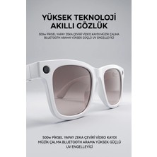 TKÇ Beyaz Aı Akıllı Gözlük No 26 Kameralı Bluetooth Seyahat Toplantı Içerik Çekimi Için Kame