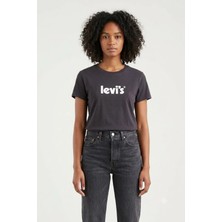 Levi's Pamuk Kadın Siyah Tişört