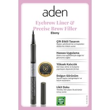 Aden Precise Brow Filler - Hassas Kaş Dolgu Kalemi 02 Ebony(Yoğun Kahve)