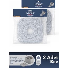 Premini 2 Adet Mikrofiber Temizlik Seti, Parlak ve Hijyenik Yüzeyler Için