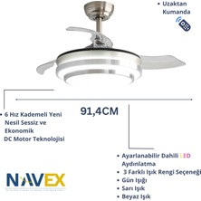 Navex S.j Gizli Kanat Tavan Vantilatörü 92CM