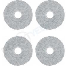 robotyedek Mova P50 Pro Ultra Uyumlu Mikrofiber Mop Bez 4 Adet