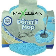 Premini 360 Döner Başlıklı Mop Welsoft Yedek Başlık Mavi 35X35 Yedek Paspas Ucu