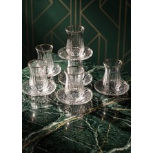 SEÇKİNEV Jewel Echo 12 Parça Çay Bardağı Takımı El Boyama Parlak Gümüş&parlak Gold