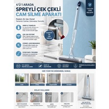 Premini Çekçekli Spreyli Cam Temizleme Aracı, Pratik ve Çok Amaçlı Kullanım