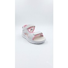 Ustalar Ayakkabı Beyaz-Pembe Çocuk Sandalet 612.2610