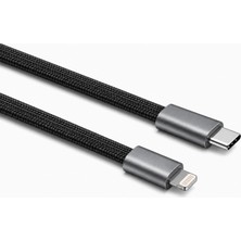 Teknofone 30 Watt Hasır Hızlı Şarj ve Data Kablosu Mıknatıslı (Typ-C To Lightning) Iphone 11/12/13/14 Serisi Uyumlu