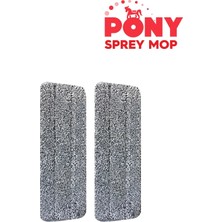 Premini Yedek Sprey Mop Seti, 2'li Paket, Temizlik Için Uygun