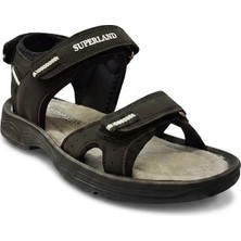 Ustalar Ayakkabı Siyah Erkek Çocuk Sandalet 580.F-616