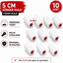 Ehobici Sünger Rulo 5cm Yedek Sünger 10 Lu Takım