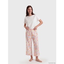 Lc Waikiki Yeni Sezon Çiçekli Kadın Kapri Pijama Altı