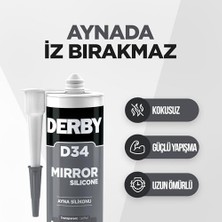 3k Sakarya Avm D34 Ayna Silikonu Şeffaf - 320G