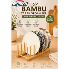 JOYMOP Bambu Tabak ve Tencere Kapağı Düzenleyici – Çok Amaçlı Mutfak Organizeri ve Standı