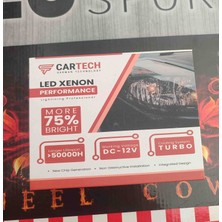 cartech H4 LED Xenon Turbo Soğutmalı Yüksek Performans 12V Far Ampulü 2 Adet