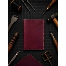 Vintage Leather Craft Hakiki Deri Araç Ruhsat Kabı