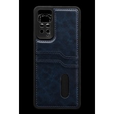 Mudanis Xiaomi Redmi Note 12 Pro 4g Kılıf Sara Kartvizitli Deri Kılıf - Lacivert