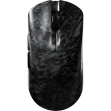 Furycube F1 Karbonfiber PAW3315 Değiştirilebilir Batarya Kablolu Bluetooth 2.4ghz 32000DPI Kablosuz Gaming Oyuncu Mouse Siyah Karbon