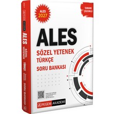 Pegem Akademi Yayıncılık 2027 ALES Sözel Yetenek Türkçe Tamamı Çözümlü Soru Bankası