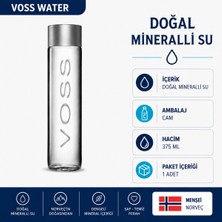 Voss Doğal Mineralli Su (Still) 375 ml Cam *3'lü