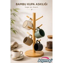 JOYMOP Tezgah Üstü Bambu, Kupa Askılığı Fincan Askılığı, Bardak Askılığı Standı