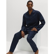 Marks & Spencer Saf Pamuklu Desenli Pijama Takımı