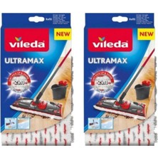 Premini Ultramax Mikrofiber Yedek Mop Seti, Pratik Temizlik Için Iki Adet